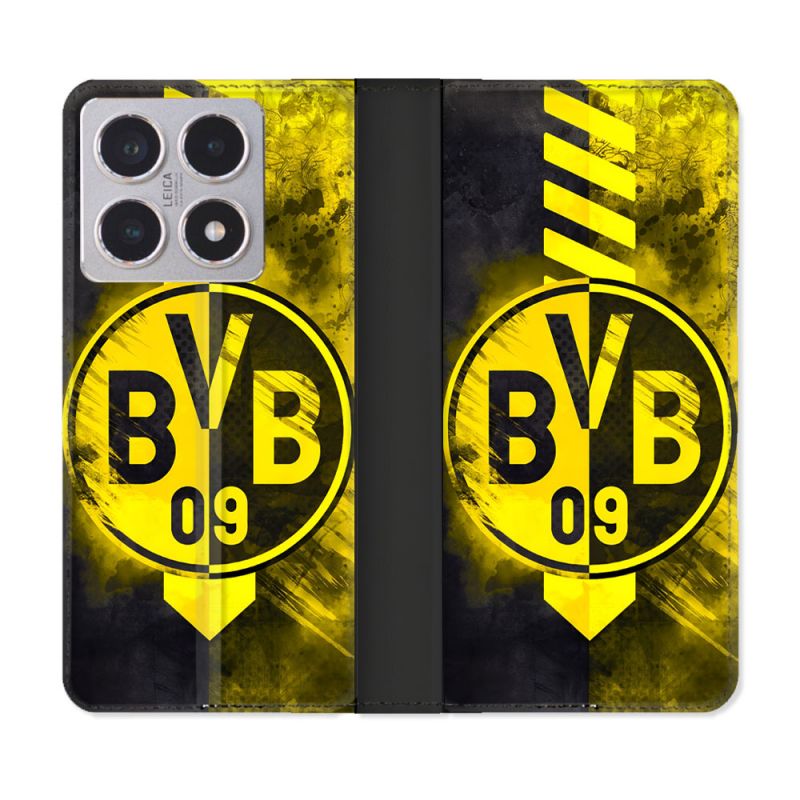 Housse cuir portefeuille Pour Xiaomi 15T Foot Dortmund