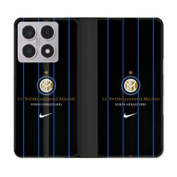 Housse cuir portefeuille Pour Xiaomi 15T Foot Inter Milan