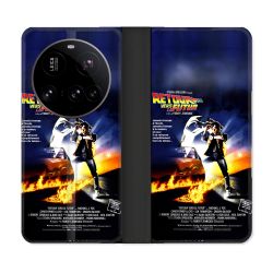 Housse cuir portefeuille Pour Xiaomi 15 Ultra Retour Vers Le Futur Affiche