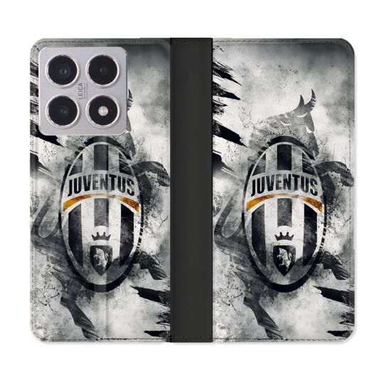 Housse cuir portefeuille Pour Xiaomi 15T Foot Juventus Turin
