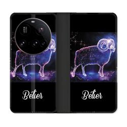 Housse cuir portefeuille Pour Xiaomi 15 Ultra Signe Zodiaque 2 Bélier
