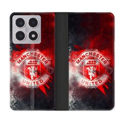 Housse cuir portefeuille Pour Xiaomi 15T Foot Manchester United