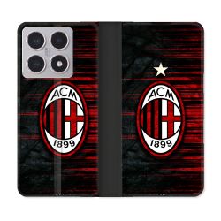 Housse cuir portefeuille Pour Xiaomi 15T Foot Milan AC