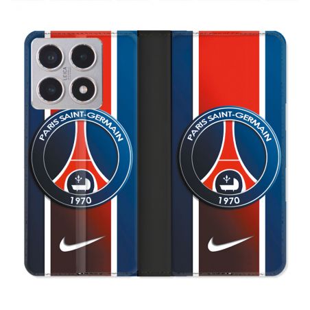 Housse cuir portefeuille Pour Xiaomi 15T Foot PSG 1970