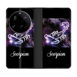 Housse cuir portefeuille Pour Xiaomi 15 Ultra Signe Zodiaque 2 Scorpion