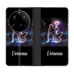 Housse cuir portefeuille Pour Xiaomi 15 Ultra Signe Zodiaque 2 Verseau