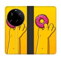 Housse cuir portefeuille Pour Xiaomi 15 Ultra Simpson Donuts