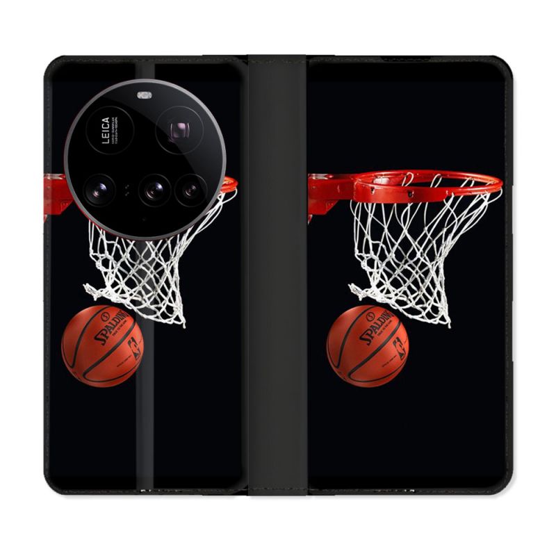 Housse cuir portefeuille Pour Xiaomi 15 Ultra Sport Basket Panier