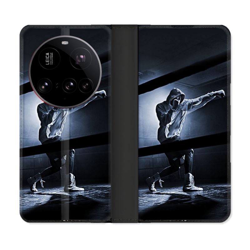 Housse cuir portefeuille Pour Xiaomi 15 Ultra Sport Boxe Poing