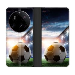Housse cuir portefeuille Pour Xiaomi 15 Ultra Sport Football Stade