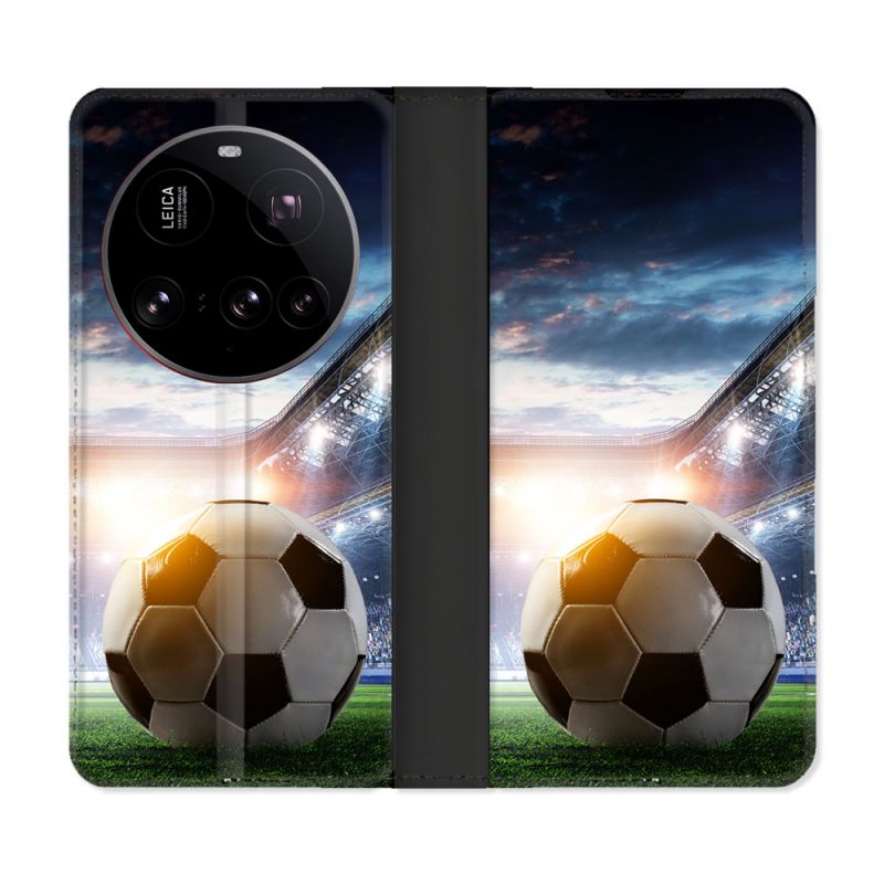 Housse cuir portefeuille Pour Xiaomi 15 Ultra Sport Football Stade