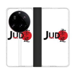 Housse cuir portefeuille Pour Xiaomi 15 Ultra Sport Judo Logo