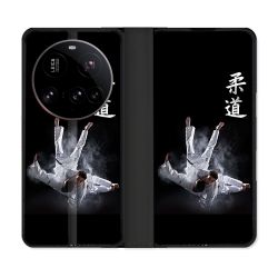 Housse cuir portefeuille Pour Xiaomi 15 Ultra Sport Judo Noir