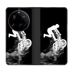 Housse cuir portefeuille Pour Xiaomi 15 Ultra Sport VTT Noir