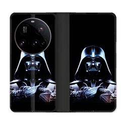 Housse cuir portefeuille Pour Xiaomi 15 Ultra Star Wars - Dark Vador Noir