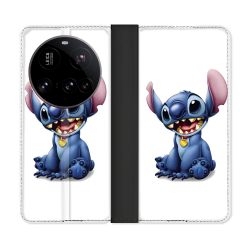 Housse cuir portefeuille Pour Xiaomi 15 Ultra Stitch Blanc