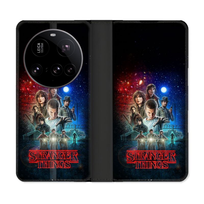 Housse cuir portefeuille Pour Xiaomi 15 Ultra Stranger Things Affiche 1