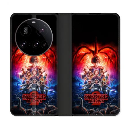Housse cuir portefeuille Pour Xiaomi 15 Ultra Stranger Things Affiche 2