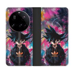 Housse cuir portefeuille Pour Xiaomi 15 Ultra Street Art Sangoku