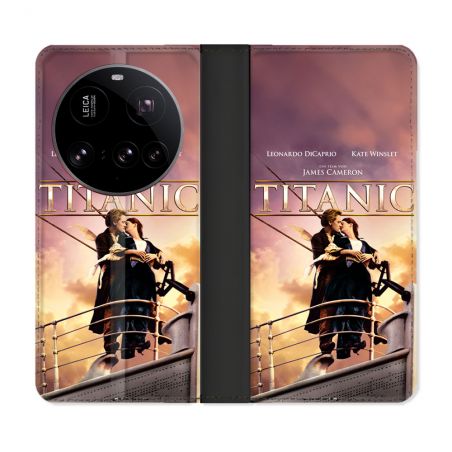 Housse cuir portefeuille Pour Xiaomi 15 Ultra Titanic