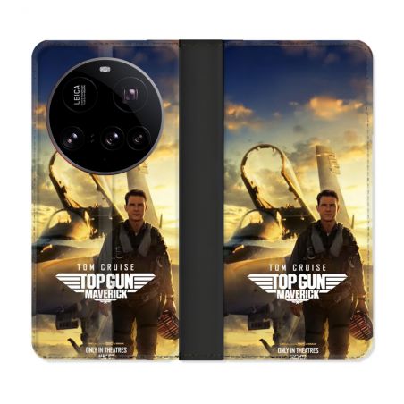 Housse cuir portefeuille Pour Xiaomi 15 Ultra Top Gun