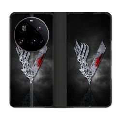 Housse cuir portefeuille Pour Xiaomi 15 Ultra Viking