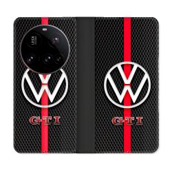 Housse cuir portefeuille Pour Xiaomi 15 Ultra Volkwagen Line