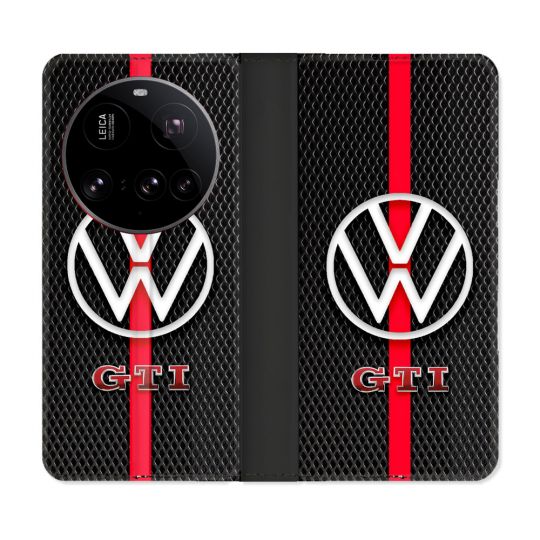 Housse cuir portefeuille Pour Xiaomi 15 Ultra Volkwagen Line