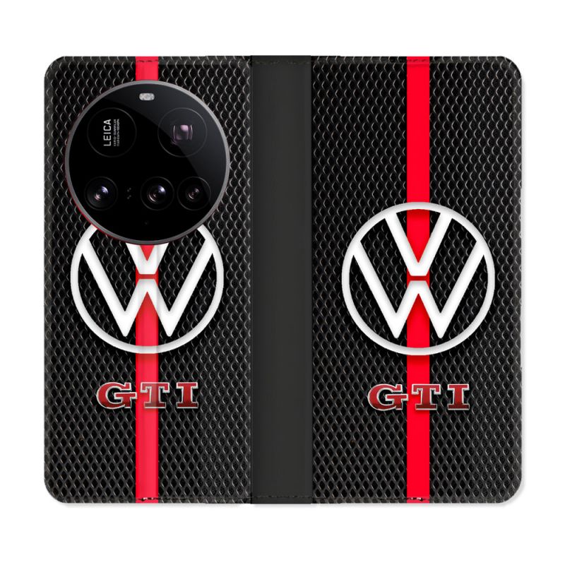 Housse cuir portefeuille Pour Xiaomi 15 Ultra Volkwagen Line