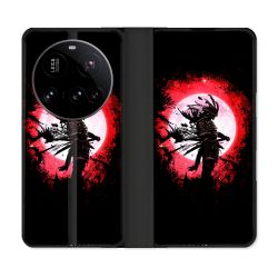 Housse cuir portefeuille Pour Xiaomi 15 Ultra Voyage Japon Samourai
