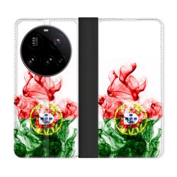 Housse cuir portefeuille Pour Xiaomi 15 Ultra Voyage Portugal Flamme