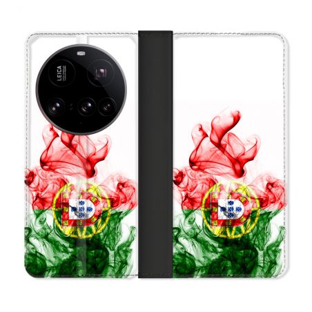 Housse cuir portefeuille Pour Xiaomi 15 Ultra Voyage Portugal Flamme