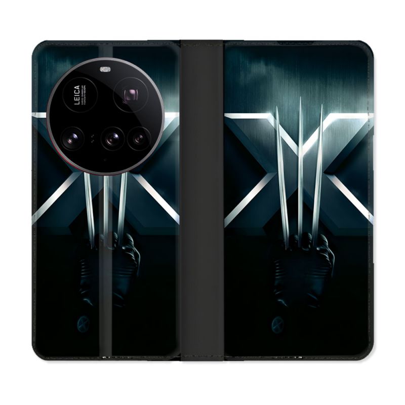 Housse cuir portefeuille Pour Xiaomi 15 Ultra Xmen