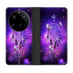 Housse cuir portefeuille Pour Xiaomi 15 Ultra Zen Attrape Reve Papillon