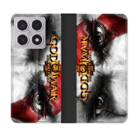 Housse cuir portefeuille Pour Xiaomi 15T God Of War GOW