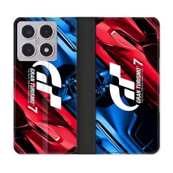 Housse cuir portefeuille Pour Xiaomi 15T Gran Turismo