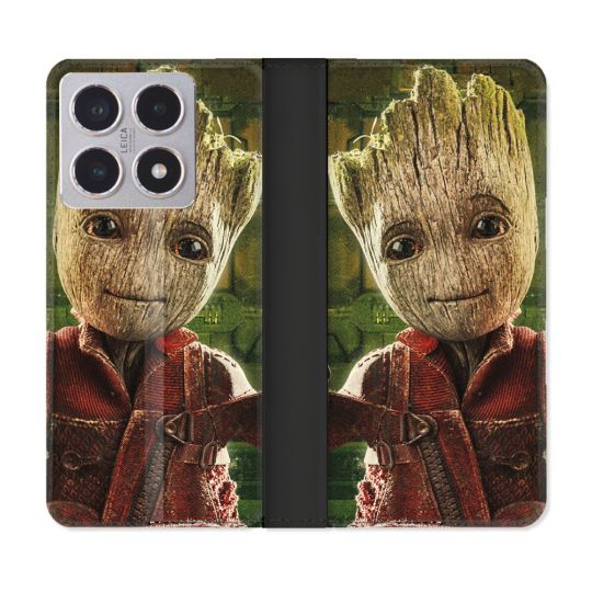 Housse cuir portefeuille Pour Xiaomi 15T Groot Vert