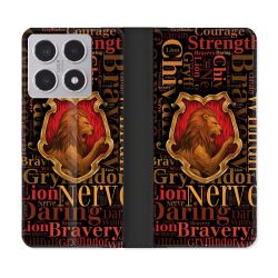 Housse cuir portefeuille Pour Xiaomi 15T Harry Potter Griffondor