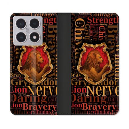 Housse cuir portefeuille Pour Xiaomi 15T Harry Potter Griffondor