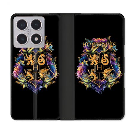 Housse cuir portefeuille Pour Xiaomi 15T Harry Potter Hogwarts