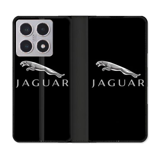 Housse cuir portefeuille Pour Xiaomi 15T Jaguar