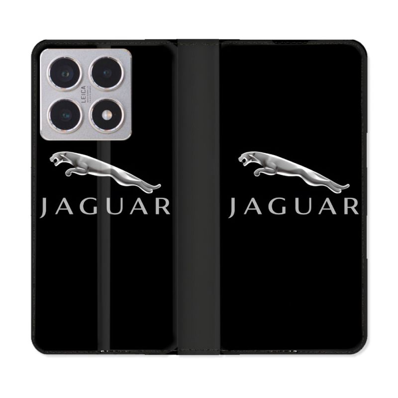 Housse cuir portefeuille Pour Xiaomi 15T Jaguar
