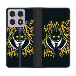 Housse cuir portefeuille Pour Xiaomi 15T Manga Assassination Classroom Kuro Noir