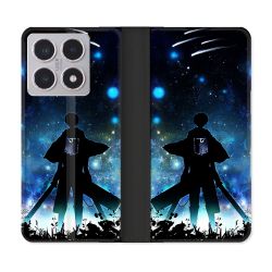 Housse cuir portefeuille Pour Xiaomi 15T Manga Attaque Titans Levi