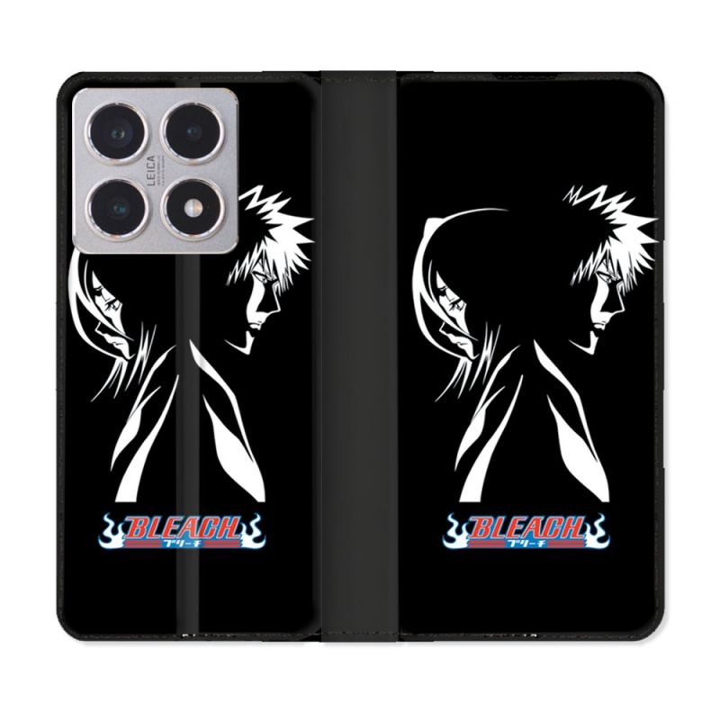 Housse cuir portefeuille Pour Xiaomi 15T Manga Bleach Duo