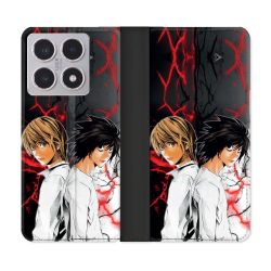Housse cuir portefeuille Pour Xiaomi 15T Manga Death Note Duo