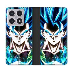 Housse cuir portefeuille Pour Xiaomi 15T Manga Dragon Ball Gogeta Visage