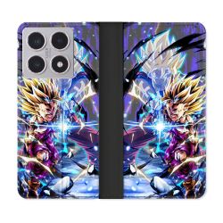 Housse cuir portefeuille Pour Xiaomi 15T Manga Dragon Ball Sangohan Duo