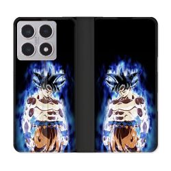 Housse cuir portefeuille Pour Xiaomi 15T Manga Dragon Ball Sangoku Noir