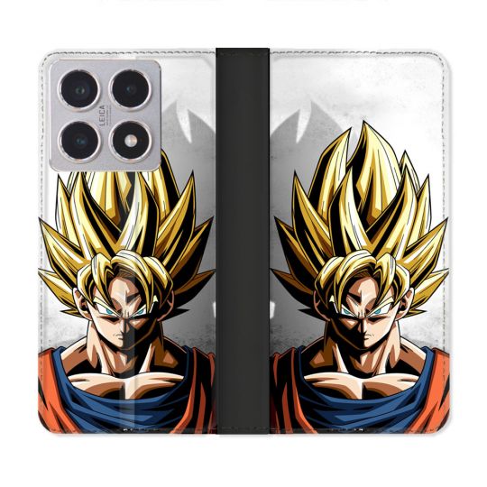 Housse cuir portefeuille Pour Xiaomi 15T Manga Dragon Ball Sangoku Portrait